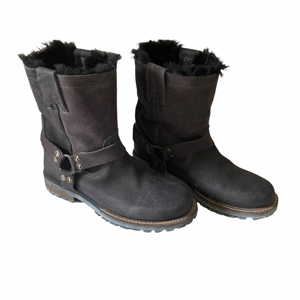 Luxe de Leon Santo brown suede boot